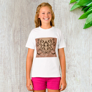 Eleganter Tribal Swirl Tattoo Style T-Shirt