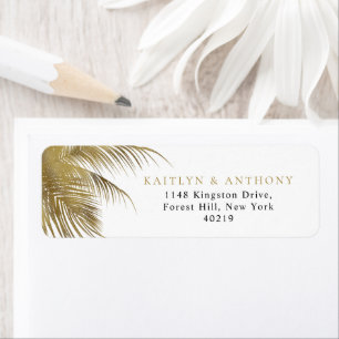 Eleganter Tropical Palm Tree Beach Hochzeit