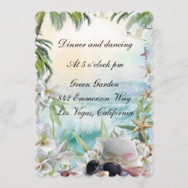 Eleganter tropischer Empfang Einladung