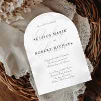 Eleganter Typografie, Schwarz & Weiß-Hochzeitsarsc