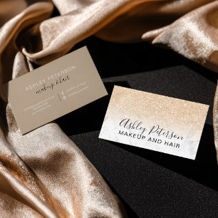 Eleganter typografischer Glitzer aus Marmor Visitenkarte