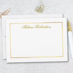 Eleganter und dennoch einfacher Goldrahmen - Wähle Mitteilungskarte