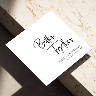 Eleganter und gemütlicher Hochzeitstag Napkins Serviette