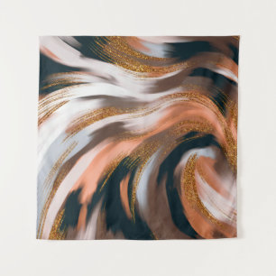 Eleganter und glamouröser Stil. Natürliche Farbpal Wandteppich