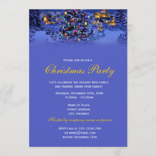 Eleganter und klassischer Weihnachtsurlaub Einladung