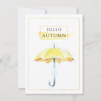 Eleganter und künstlerischer Goldener Herbstschirm