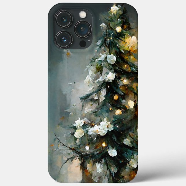 Eleganter und künstlerischer Weihnachtsbaum Case-Mate iPhone Hülle (Rückseite)