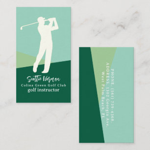 Eleganter und moderner Golfclub Visitenkarte