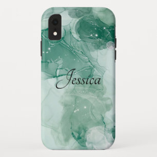 Eleganter und sanfter schwarzer QR-Code Case-Mate iPhone Hülle