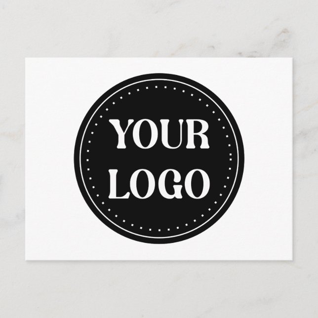 Eleganter und sanfter schwarzer QR-Code Feiertagspostkarte (Vorderseite)