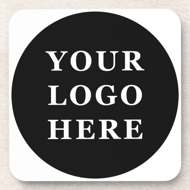 Eleganter und sanfter schwarzer QR-Code Getränkeuntersetzer (Vorderseite)