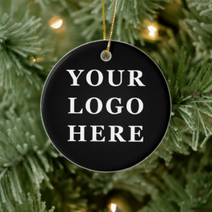 Eleganter und sanfter schwarzer QR-Code Keramik Ornament