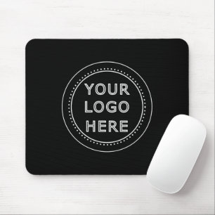 Eleganter und sanfter schwarzer QR-Code Mousepad