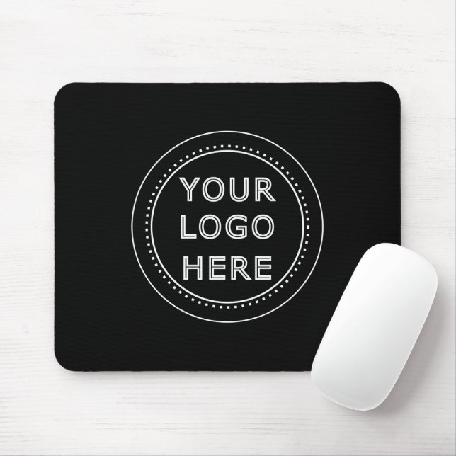 Eleganter und sanfter schwarzer QR-Code Mousepad (Mit Mouse)