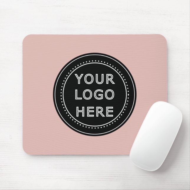 Eleganter und sanfter schwarzer QR-Code Mousepad (Mit Mouse)