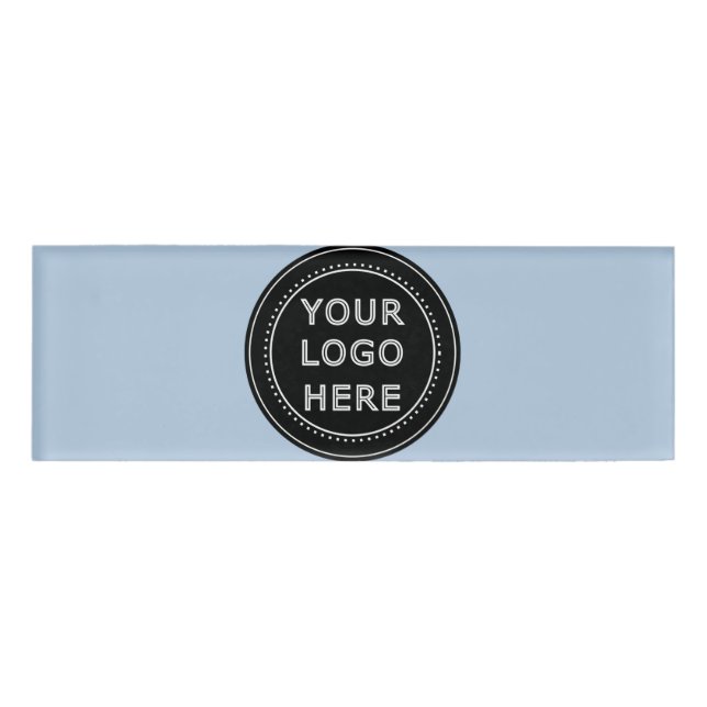 Eleganter und sanfter schwarzer QR-Code Namenschild (Vorderseite)