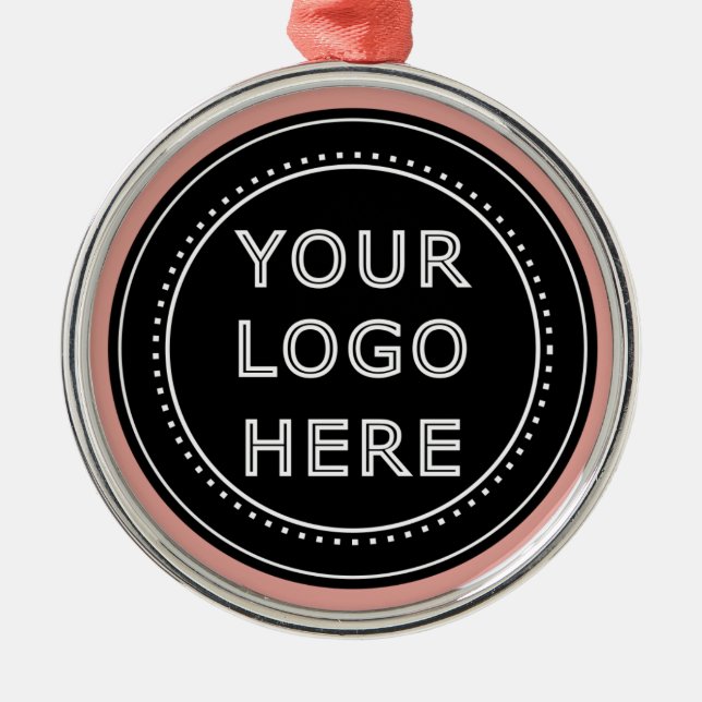 Eleganter und sanfter schwarzer QR-Code Ornament Aus Metall (Vorne)