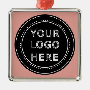 Eleganter und sanfter schwarzer QR-Code Ornament Aus Metall