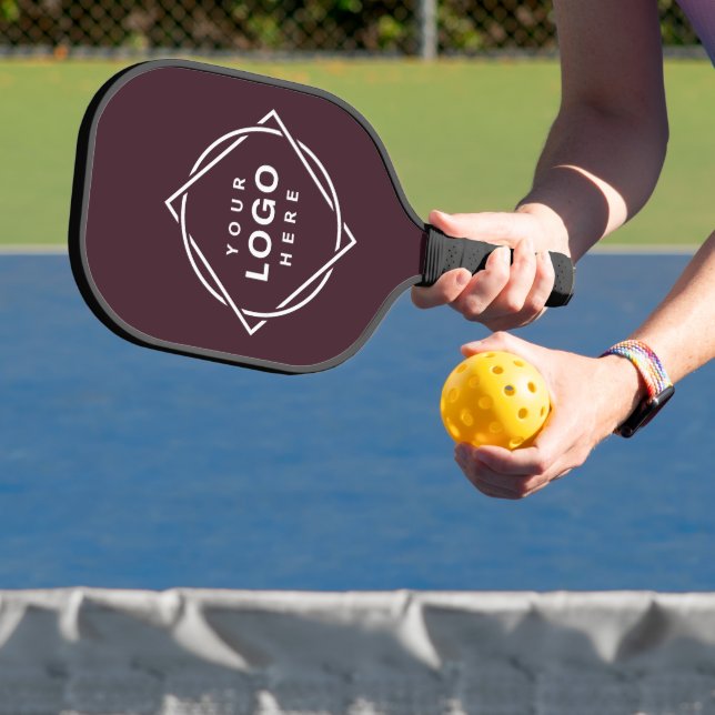 Eleganter und sanfter schwarzer QR-Code Pickleball Schläger (InSitu)
