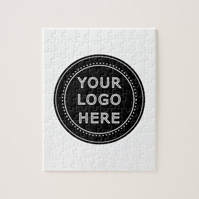 Eleganter und sanfter schwarzer QR-Code Puzzle (Vertikal)