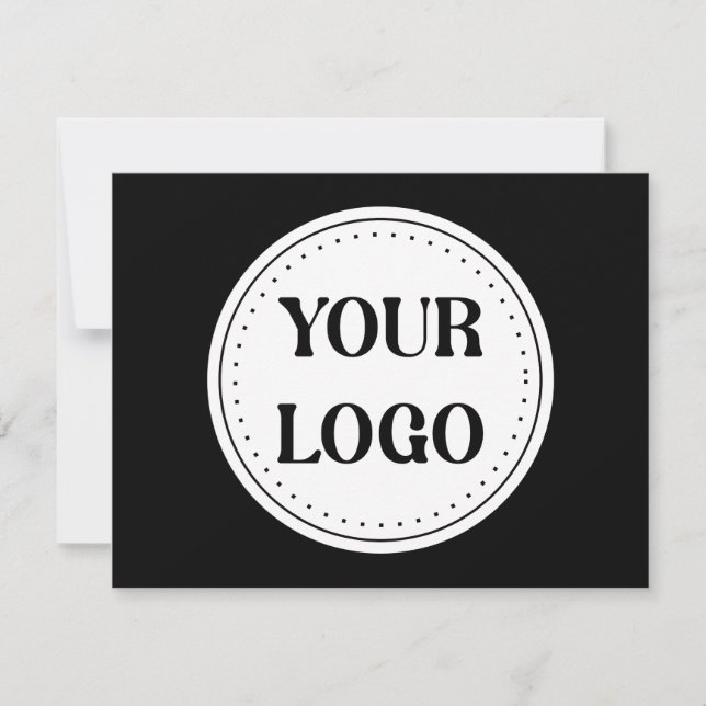 Eleganter und sanfter schwarzer QR-Code Save The Date (Vorderseite)