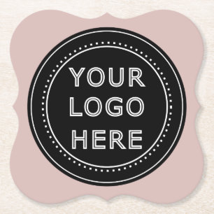 Eleganter und sanfter schwarzer QR-Code Untersetzer