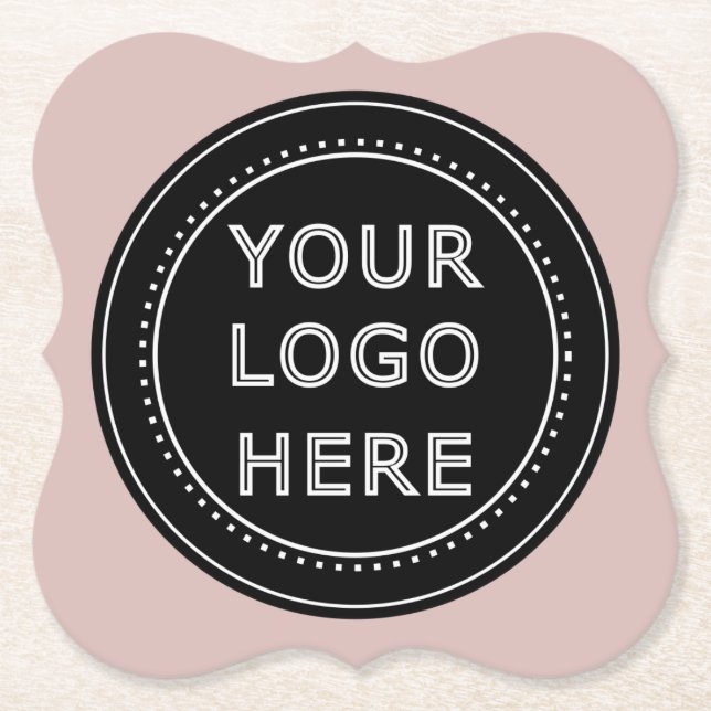 Eleganter und sanfter schwarzer QR-Code Untersetzer (Vorderseite)