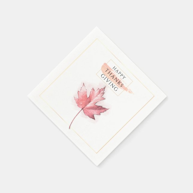 Eleganter und trendiger Erntedank Serviette (Ecke)