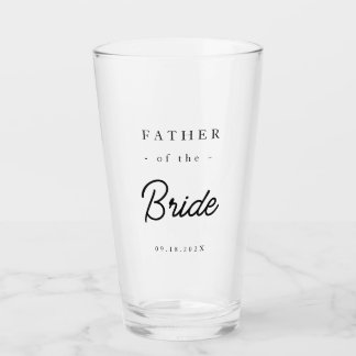 Eleganter Vater der Braut Glas
