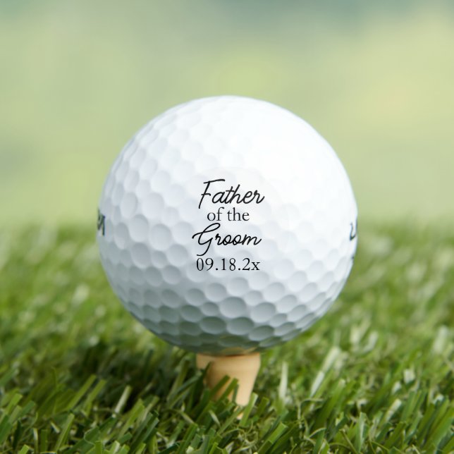 Eleganter Vater des Bräutigams Golfball (Insitu T-Shirt)