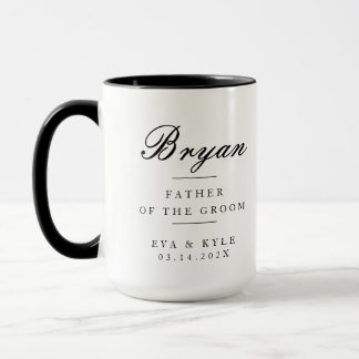 Eleganter Vater des Bräutigams Tasse