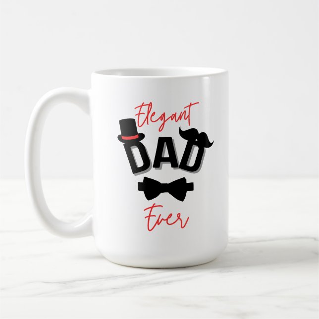 Eleganter Vater je Vatertag Kaffeetasse (Links)