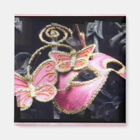 Eleganter venetianischer Masken-Kühlschrankmagnet