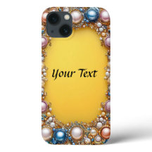 Eleganter Verzierter Rahmen mit Gemischen und Perl