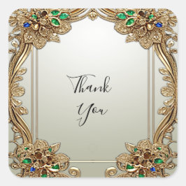 Eleganter Verzierter Sticker