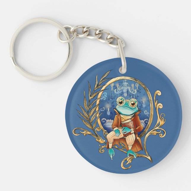 Eleganter Viktorianisch Frog Schlüsselanhänger (Vorderseite)