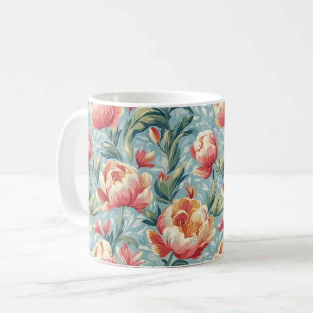 Eleganter Viktorianischer Stil Kaffeetasse (Vorderseite Links)