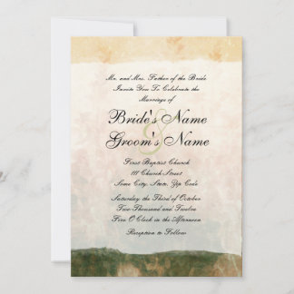 Eleganter Vintag Garden Wedding Einladung