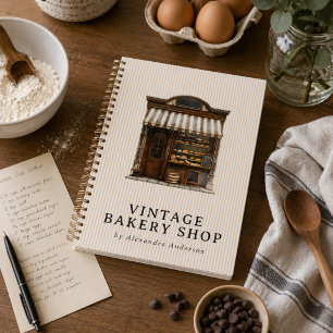 Eleganter Vintage-Bäckerei-Shop Planer