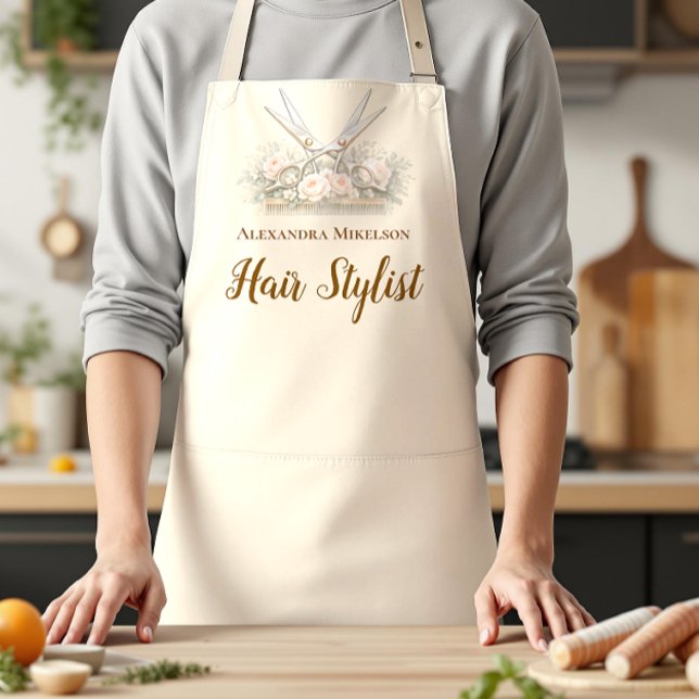 Eleganter Vintage-Blumen-Friseur Schürze (Von Creator hochgeladen)