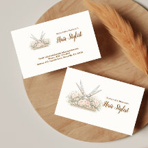 Eleganter Vintage-Blumen-Friseur