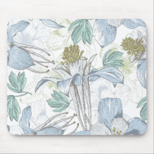 Eleganter Vintage-Blumenhintergrund   Mauspad