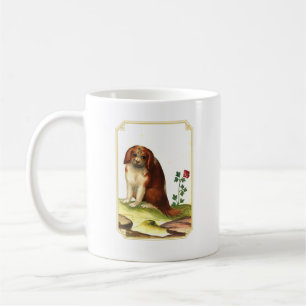 Eleganter Vintage Cavalier King Charles Spaniel Kaffeetasse