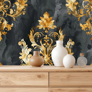 Eleganter Vintage-Damask Tapete