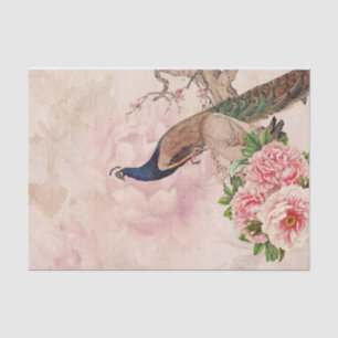 Eleganter Vintage-Pfau Seidenpapier