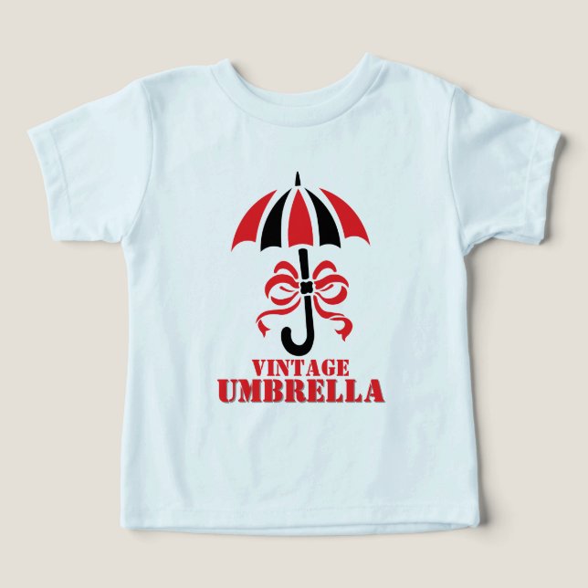 Eleganter Vintage-Regenschirm mit Schleifen-Design (Design Vorderseite)