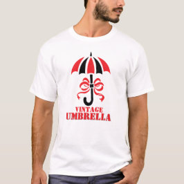 Eleganter Vintage-Regenschirm mit Schleifen-Design T-Shirt