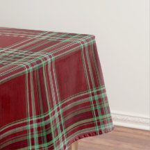 Eleganter vintage roter grüner texturierter Tartan