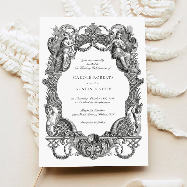 Eleganter Vintager Barockstil Einladung (Von Creator hochgeladen)