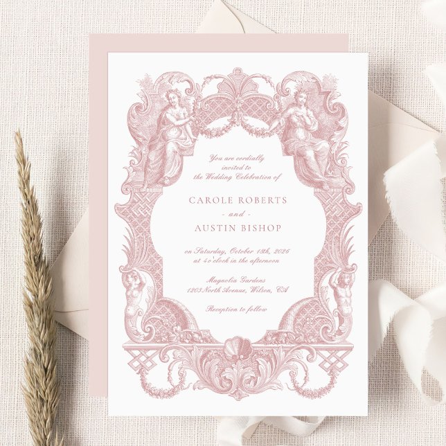 Eleganter Vintager Barockstil Einladung (Von Creator hochgeladen)